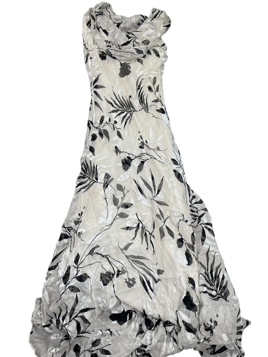 Jeane Alexander Floral White Maxi Dress (S)