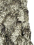Good American Green Silk Print Dress (S)