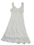 Blush White Satin Mini Dress (S)