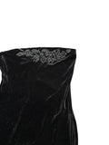Dan Seltion Velvet Tube Mini Dress (S)