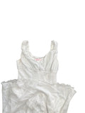 Blush White Satin Mini Dress (S)