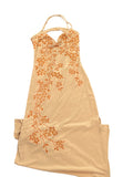 Sabora Yellow Floral Halter Maxi Dress (S)