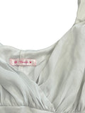 Blush White Satin Mini Dress (S)