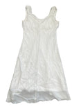 Blush White Satin Mini Dress (S)