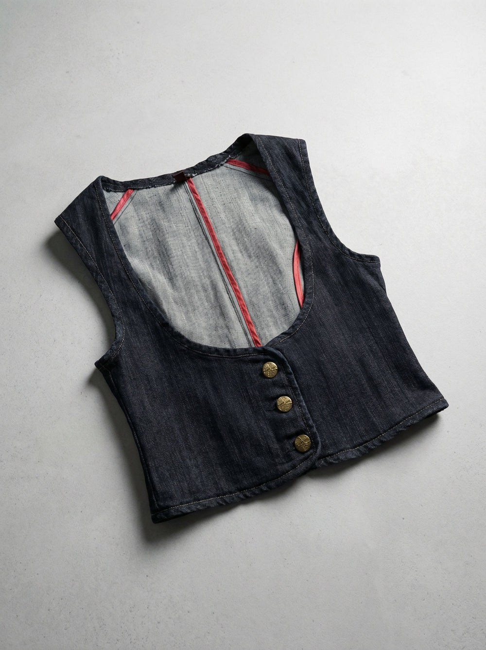 Highway Jeans Blue Denim Vest Women (L)