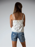 True Religion Light Wash Cutoff Denim Hotpants (S)