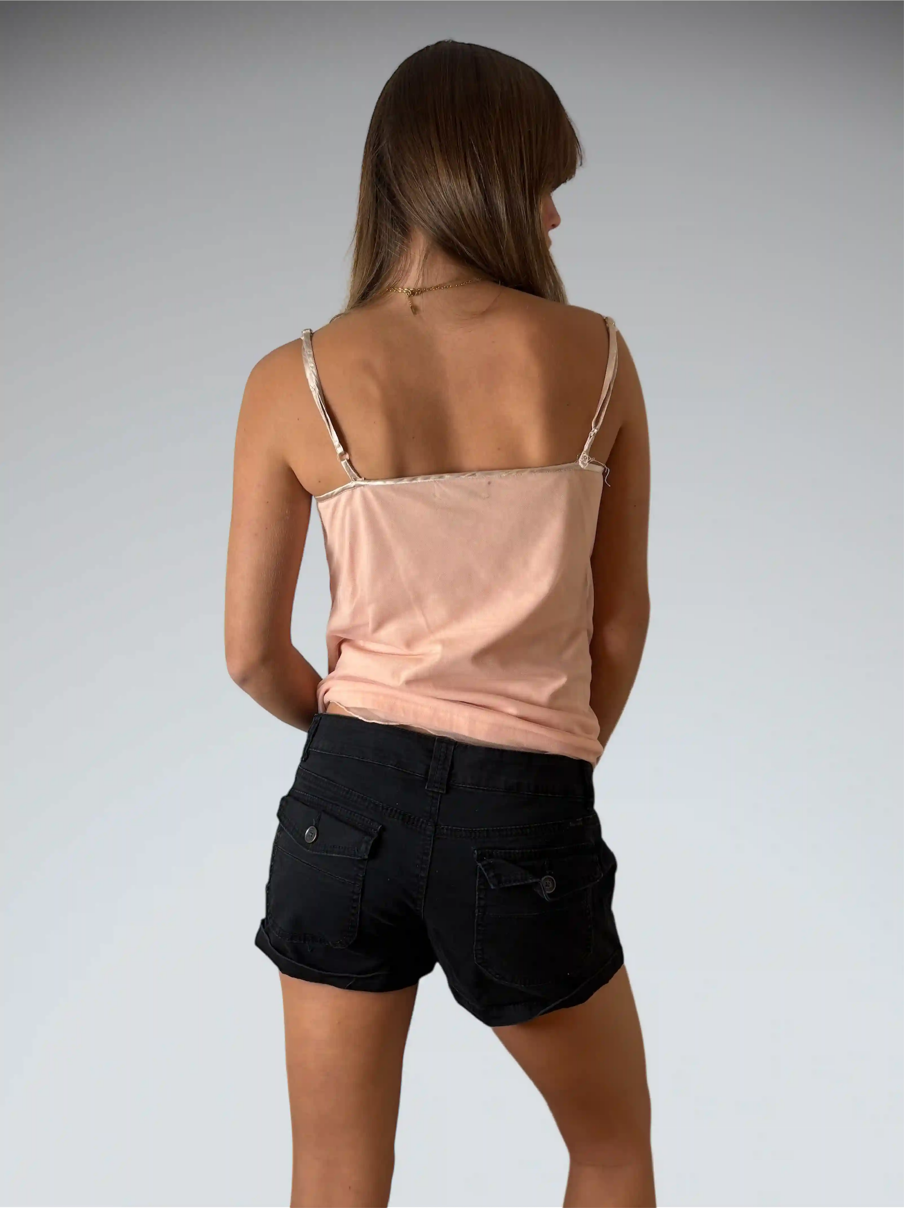 Union Bay Black Rolled Hem Pocket Hotpants (XL)