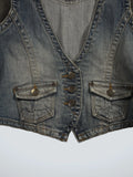 Brody Jeans Blue Denim Vest Women (M)