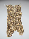 Light Brown Paisley Wrap Top (S)