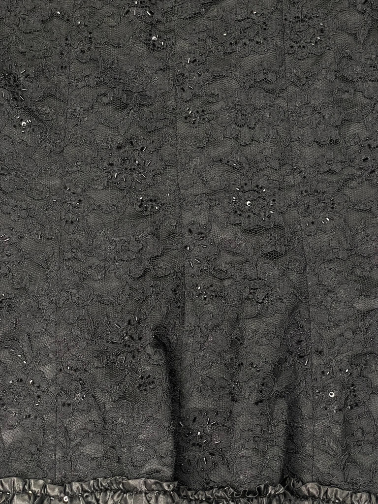 Sandra Darren Classic Black Ruffle Skirt (M)
