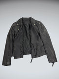 Max Studio Black Faux Leather Jacket Women (S)