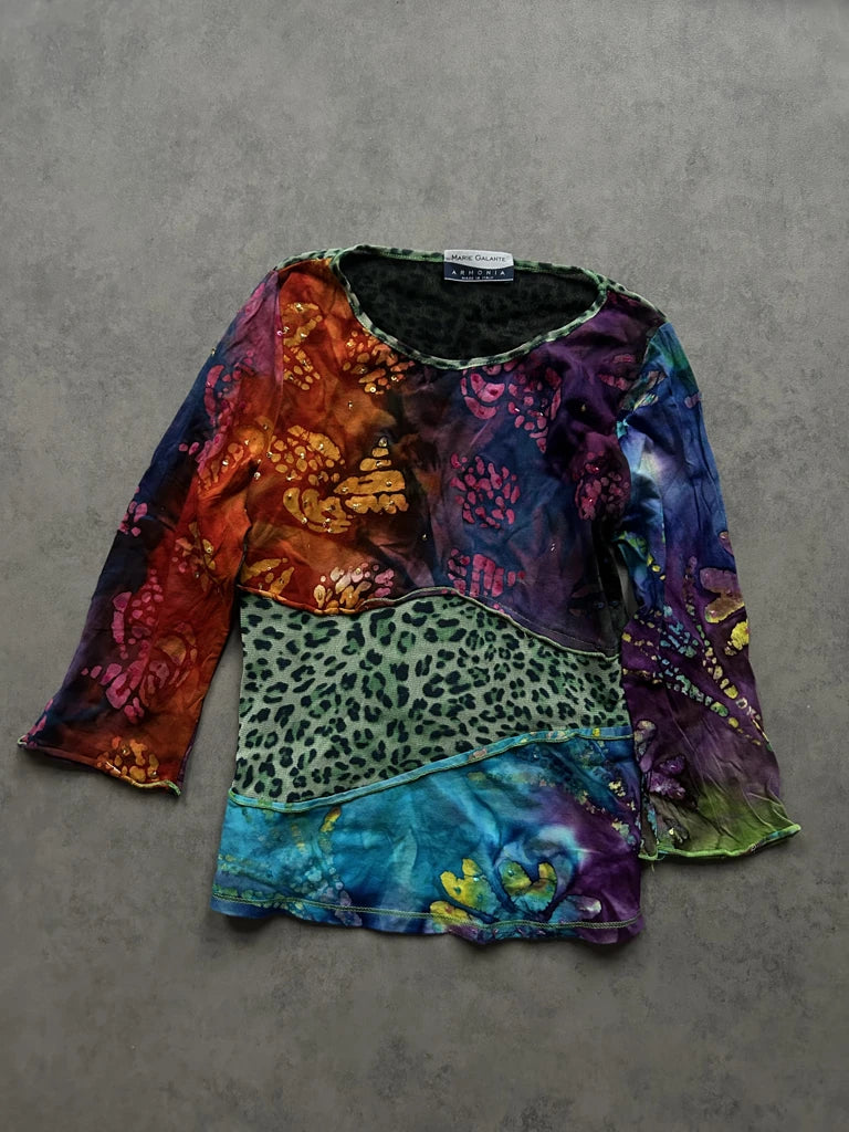 Colorful print top