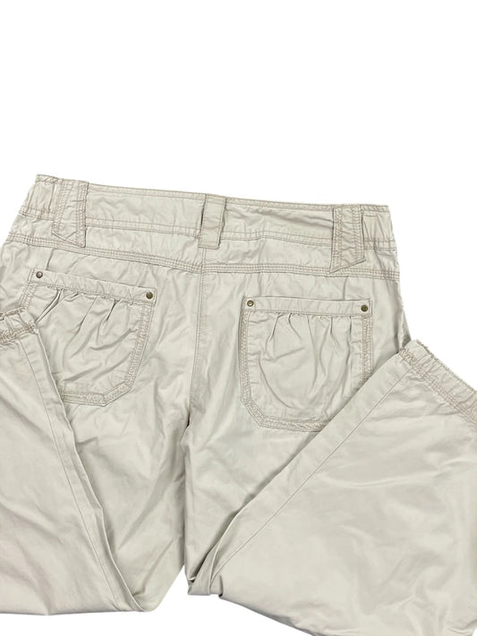 Kiabi Beige Cropped Cargo Pants (S)