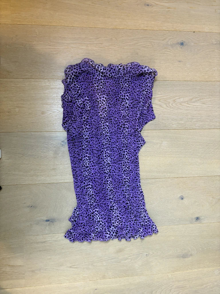 Y2K Leopard Top