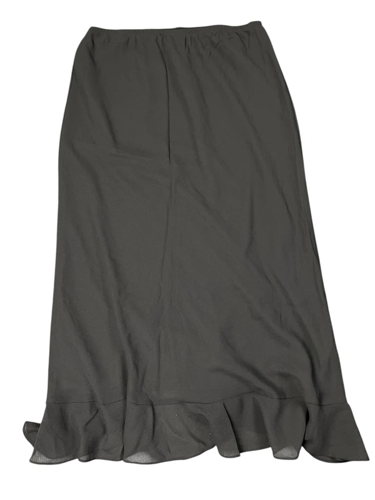 Lime Boho Tiered Skirt (M)