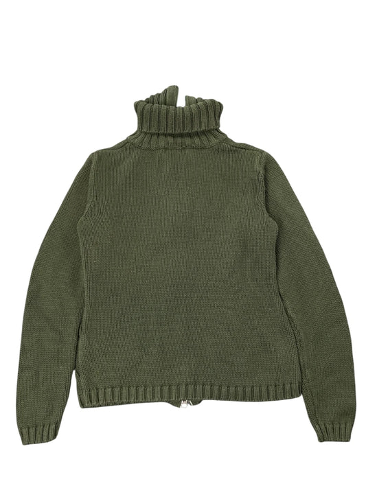 Royal Robbins Olive Green Textured Zip Sweater (M)