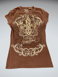 Brown Graphic Y2K Tee (L)