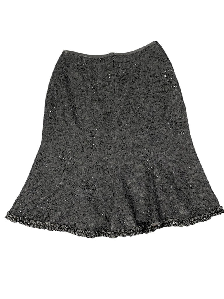 Sandra Darren Classic Black Ruffle Skirt (M)