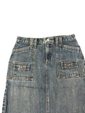 Classic Mid Wash Denim Skirt (XS)