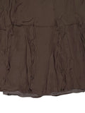 Chocolate Silk Elegance Skirt (M)