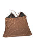 Brown Ring Detail Y2K Halter Top (S)