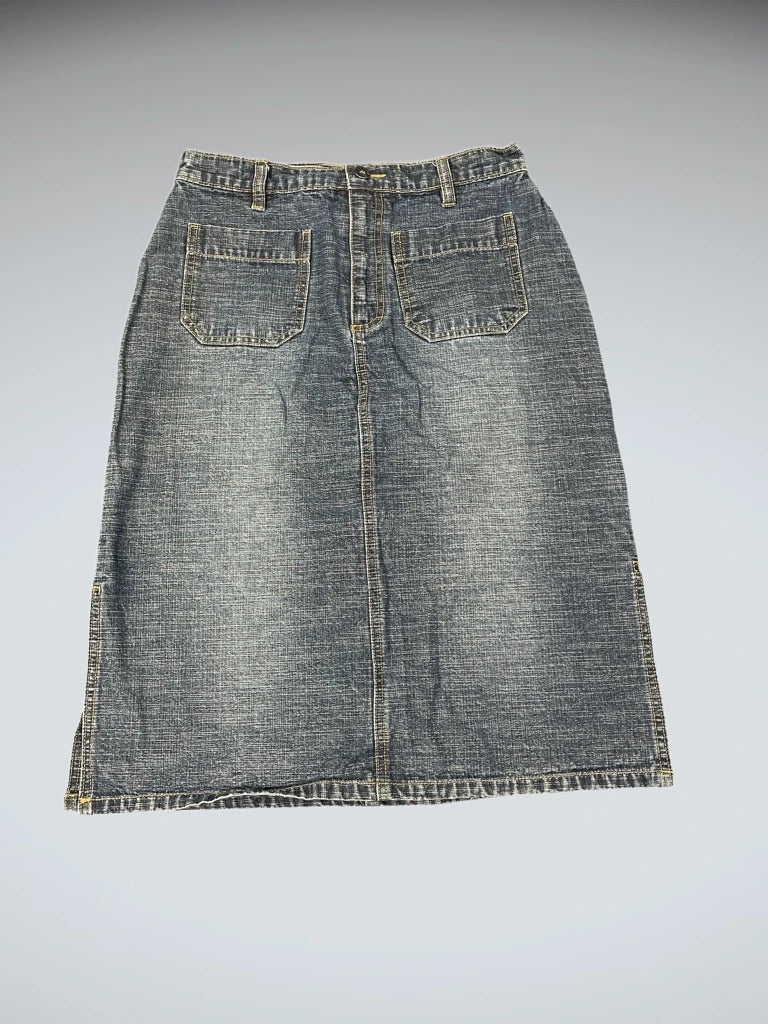 Classic Pocket Denim Skirt (S)