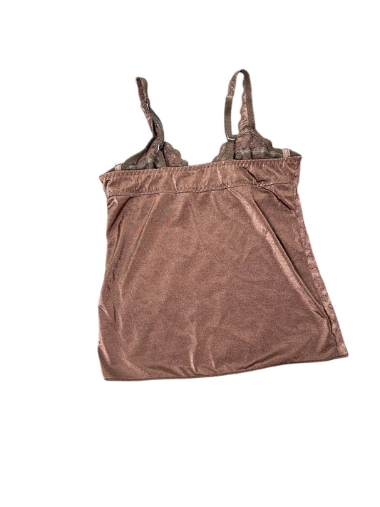 Brown Floral Lace Camisole (M)