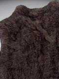 Love Token Black Fur Vest (XS)