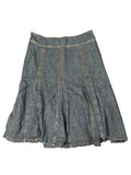 Flared Panel Denim Skirt (L)