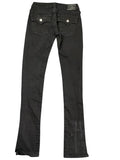 Black Slim-Fit Jeans with Low Rise (XS)