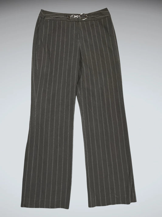 Larry Levine Black Pinstripe Pants (S)