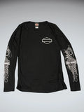 Harley-Davidson Rhinestone Logo Long Sleeve Tee (M)