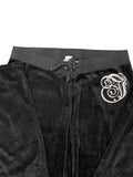 Juicy Couture Black Velour Jogging Pants (XL)