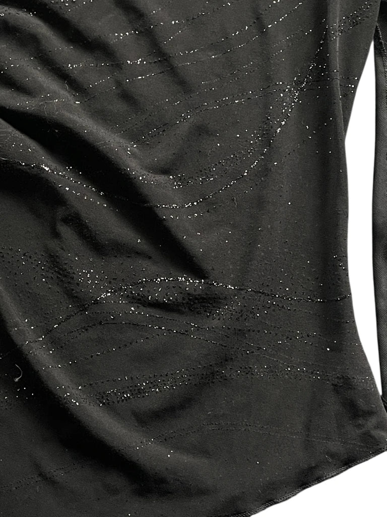 One-Shoulder Glitter Top (S)