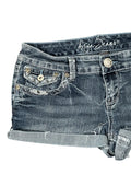 Aryia Jeans Washed Blue Vintage Denim Hotpants (M)