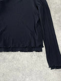 long sleeve black top