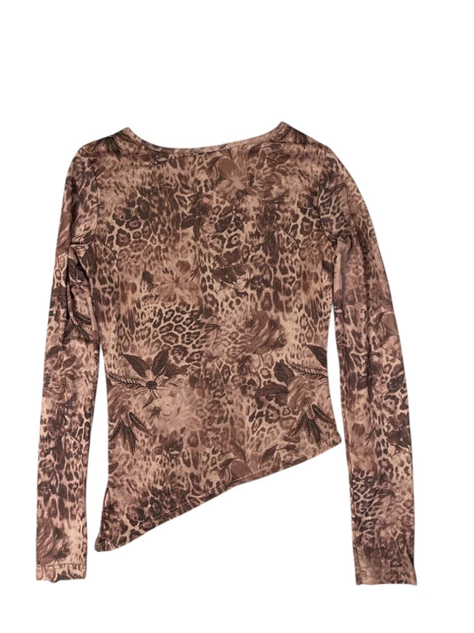Rebellious Dreamer Boho Brown Floral Top (XS)