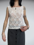 white lace top (M)