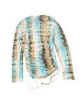 Karen Kane turquoise washed B-cut top (M)