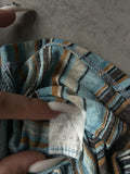 Y2k striped blue top