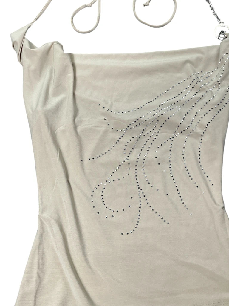 Golden Sand Rhinestone Camisole (S)