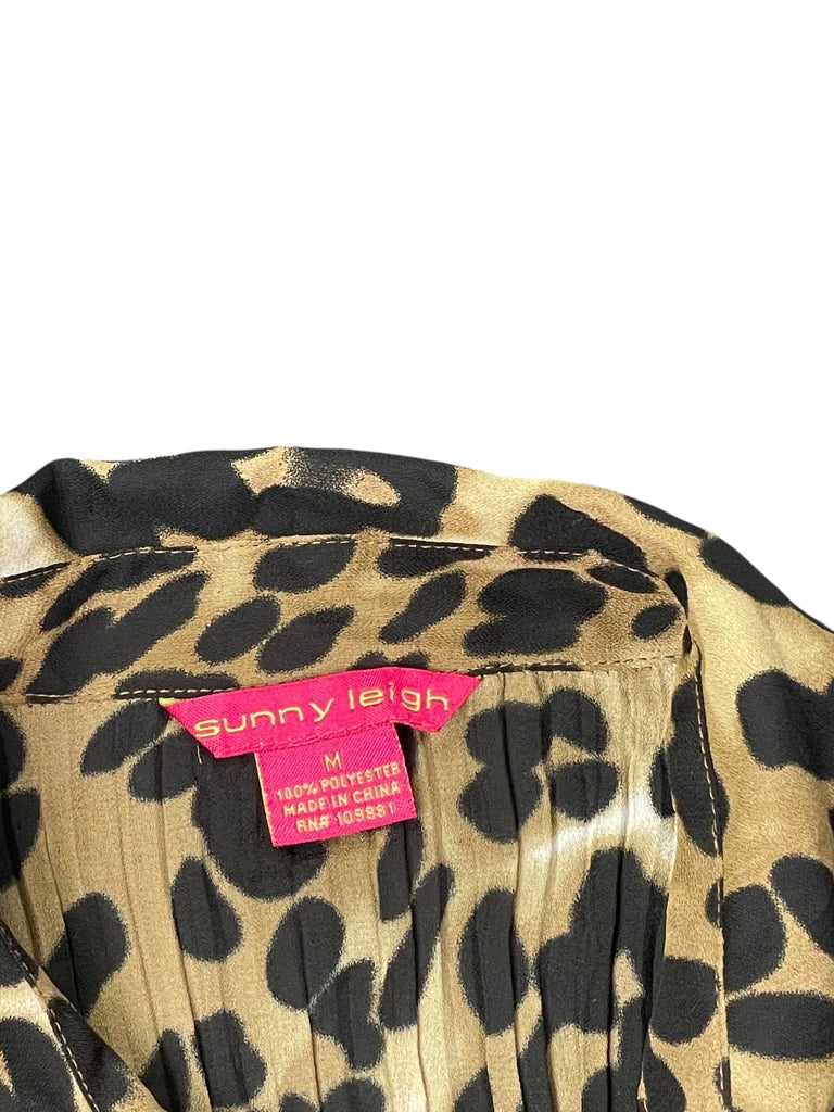 sunny leigh leopard summer dress (M)