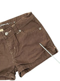 brown denim hotpants (S)
