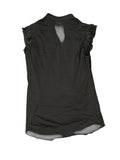 Elegant Black Vest with Lace Lingerie Accents (S)