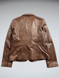 Nicole Brown Genuine Leather Jacket (L)