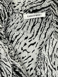 Kaelyn Max White Tiger Print Long Vintage Top (S)