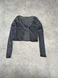 glitter mesh shrug