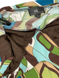 70s Retro Pattern Tunic Top (L)