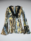 Alberto Makalli Colorful Dress Top (L)