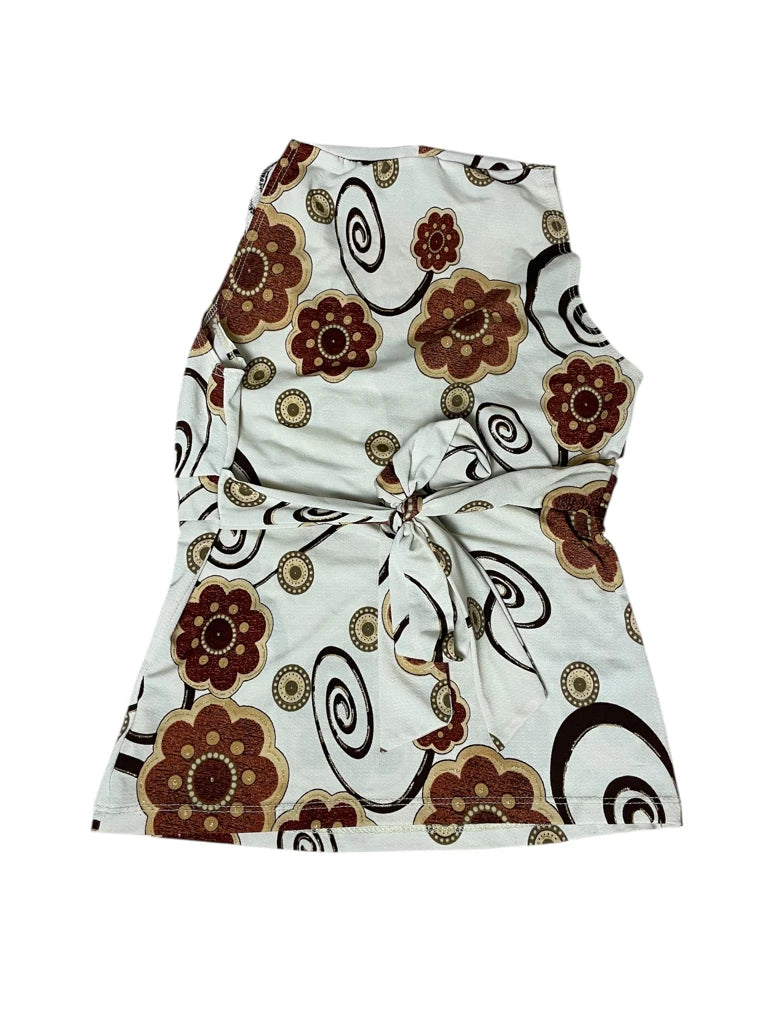 Psychedelic Bloom – Swirled Retro Crop (S)